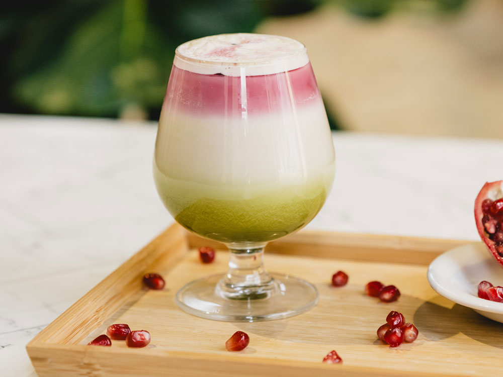 Pomegranate Matcha